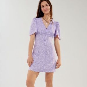 UO Glamorous Floral Button up Mini Dress